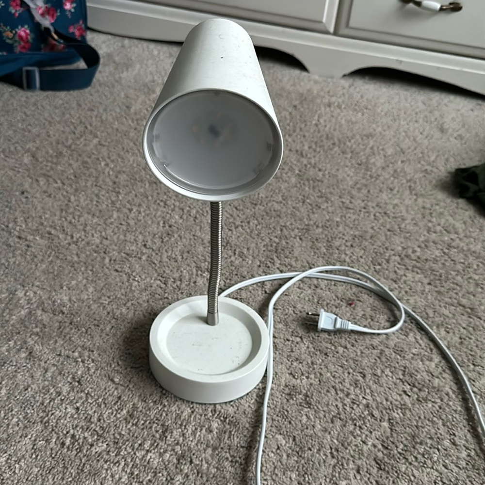 White Adjustable Desk Lamp